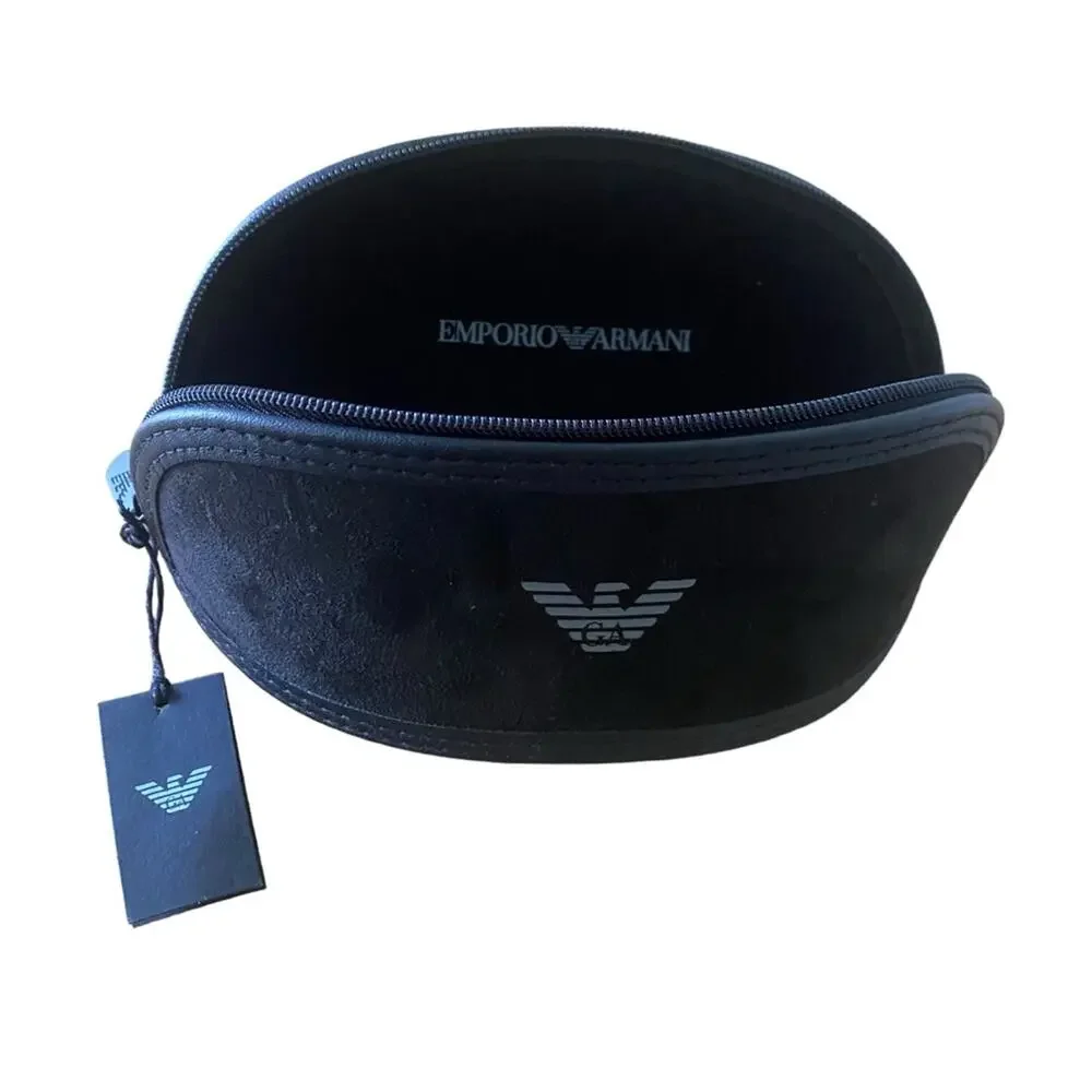 NWT Emporium Armani Black Soft Sunglasses Case Unisex Luxury